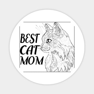 Best cat mom tee design birthday gift graphic Magnet